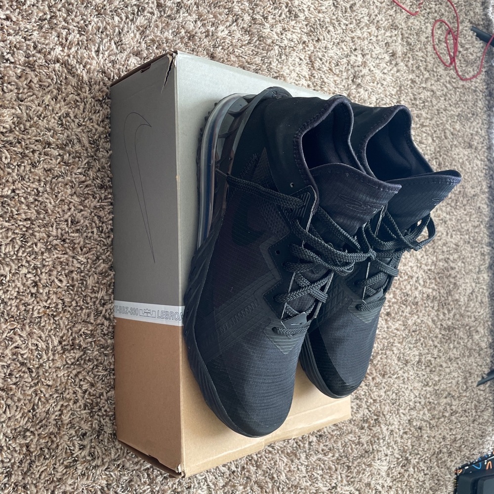 All Black LeBron 18 Low